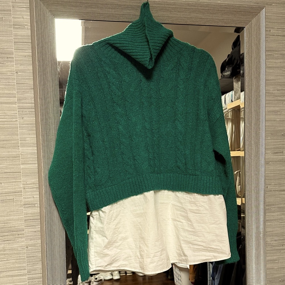 NWT Sweater with shirt